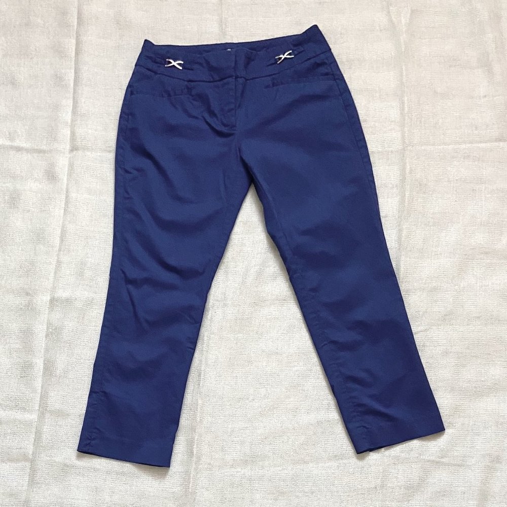 NY&Co blue straight-leg pants